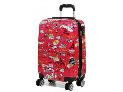 Červený cestovní kufr MADISSON 4W ABS S 86820G-30 - hlavní obrázek