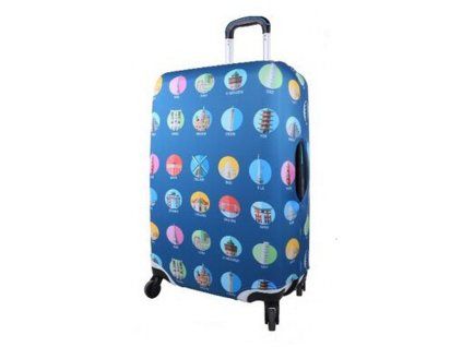 Modrý obal na kufr snowball L A33030FL - hlavní obrázek